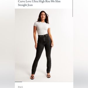 Curve Love Ultra High Rise 90s Slim Straight Jean (CrossWaist)